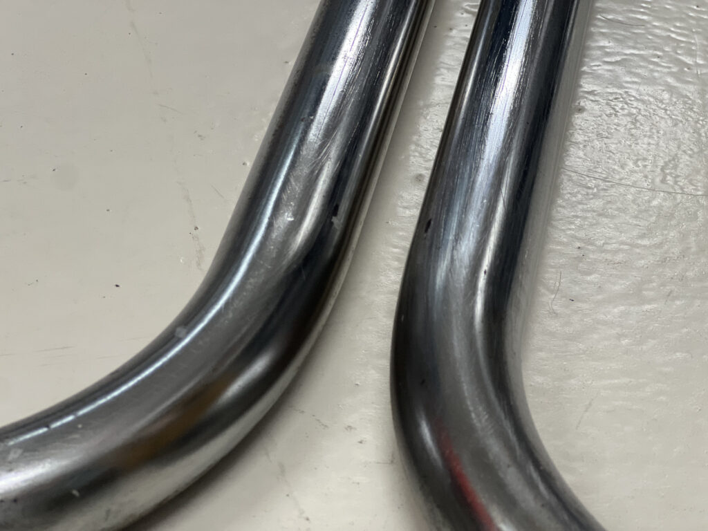 Metal cromado sin óxido y brillante